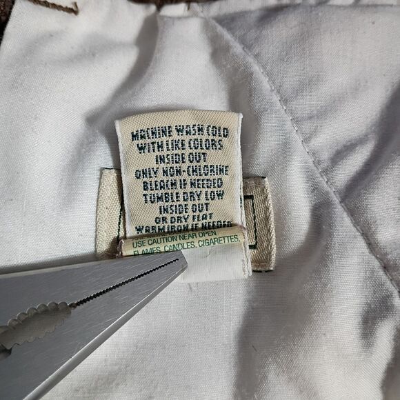 LL Bean Women's Chocolate Brown Corduroy Pants Elastic Waist 18 Tall Academia - Picture 6 of 8